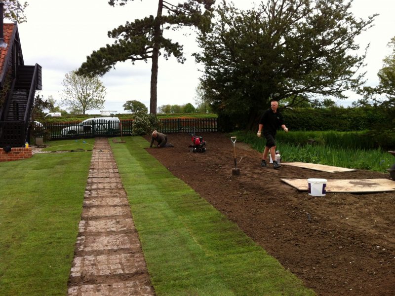 Turfing in Progress